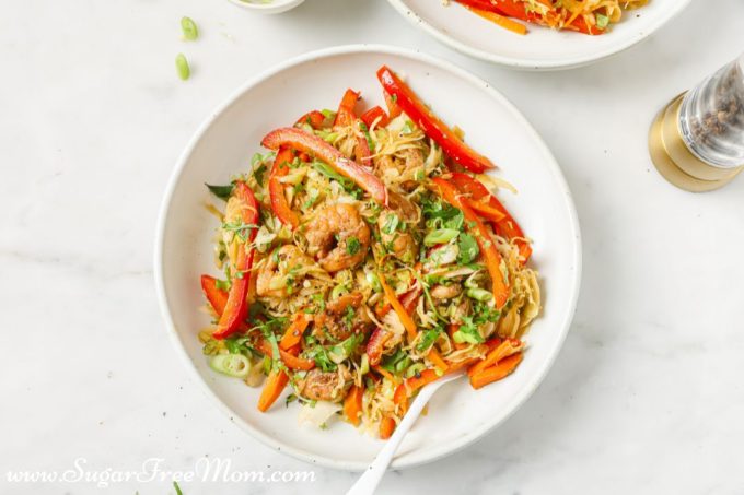 Quick Easy Low Carb Keto Shrimp Stir Fry Recipe