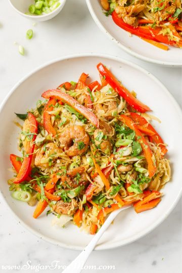 Quick Easy Low Carb Keto Shrimp Stir Fry Recipe