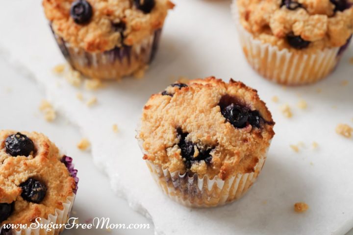 Low Carb Keto Cottage Cheese Blueberry Muffins Recipe