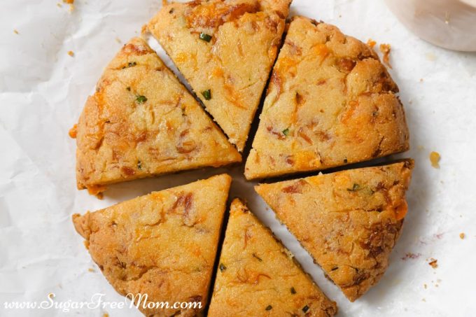 Gluten Free Low Carb Keto Ham Cheese Scones Recipe