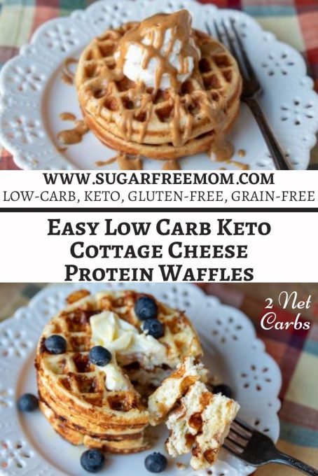 Easy Low Carb Keto Cottage Cheese Protein Waffles