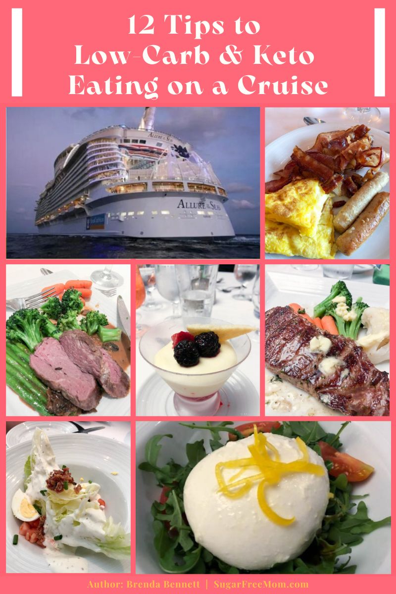 Eating low carb is possible on a cruise!  Here are my 12 best tips to help you navigate the food options on a cruise! Updated for 2024!