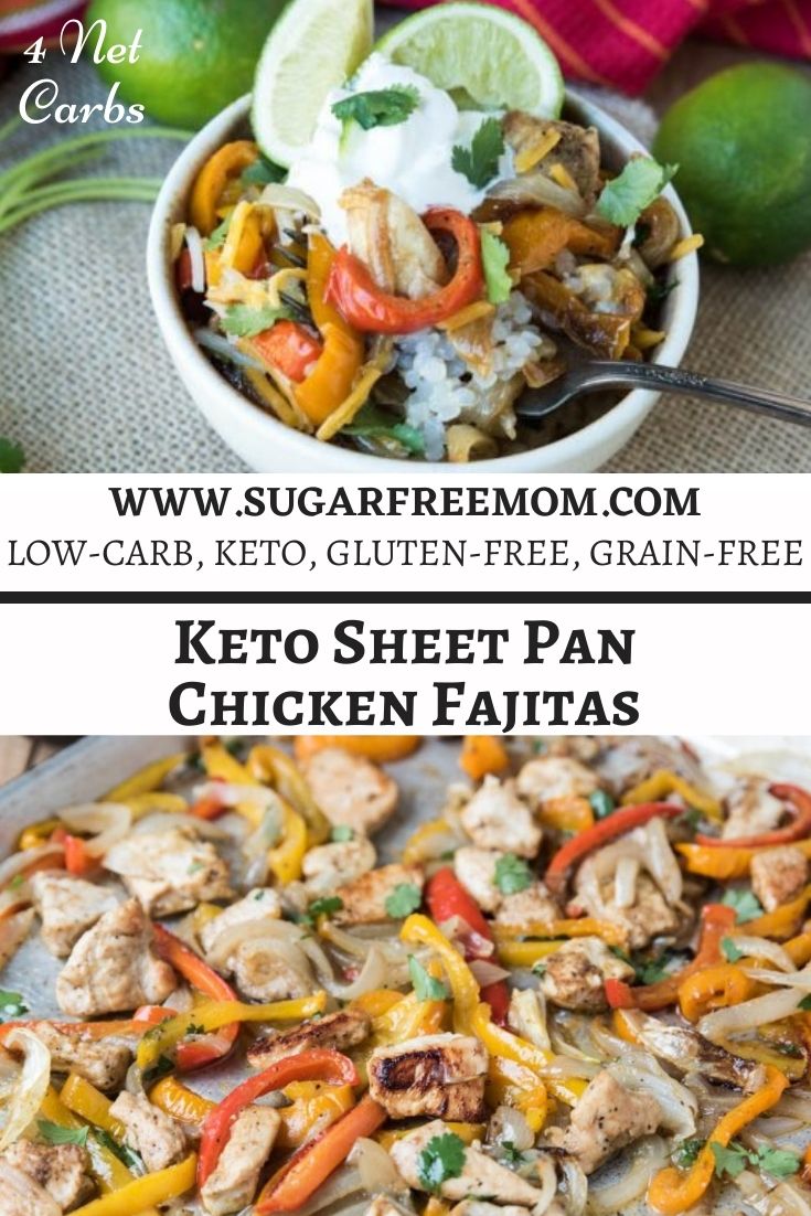 These easy chicken fajitas take very little time to prep and bake all together on a sheet pan, making clean up so easy! 