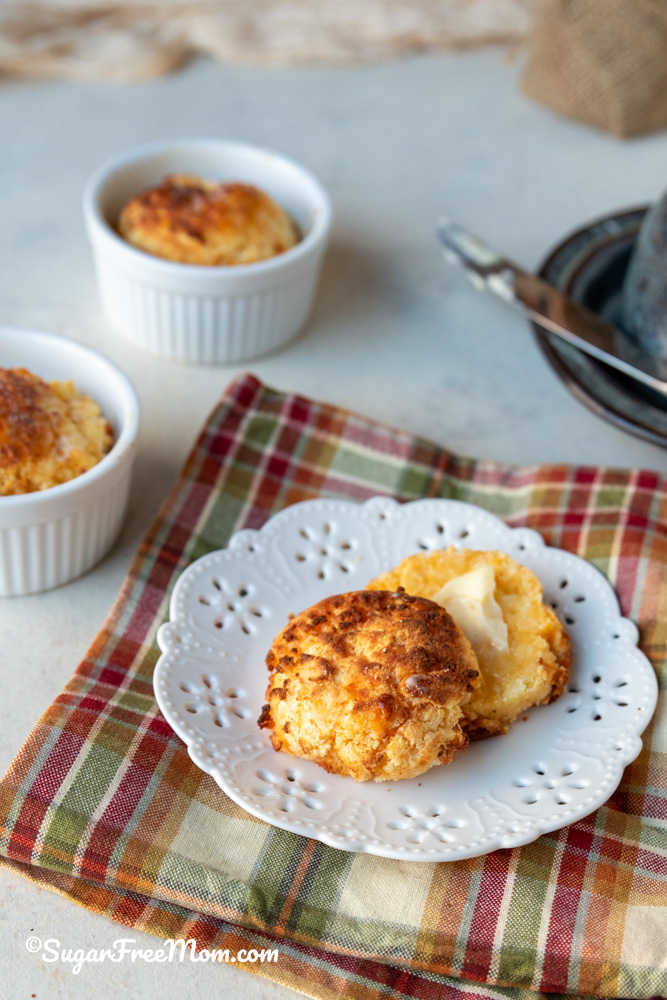 Easy Air Fryer Keto Cheddar Cottage Cheese Biscuits