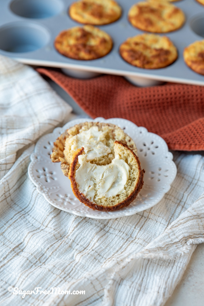 This easy cottage cheese keto cornbread recipe has the most amazing texture of real cornbread muffins!