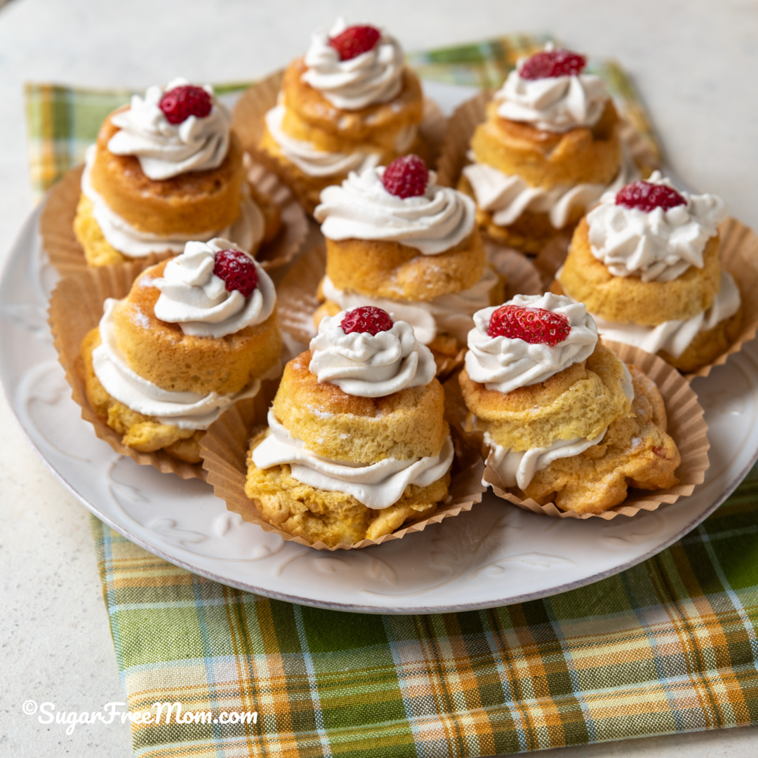 This sugar free, low carb keto zeppola recipe is an easy, gluten free keto dessert that has just 2 grams of carbs per serving!